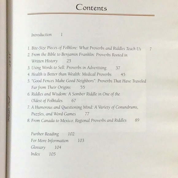 North American Folklore: Folk Proverbs and Riddles - Picture 3 of 5